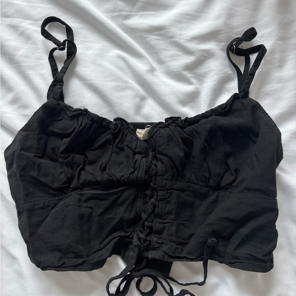Pacsun Lace-Up Crop Top